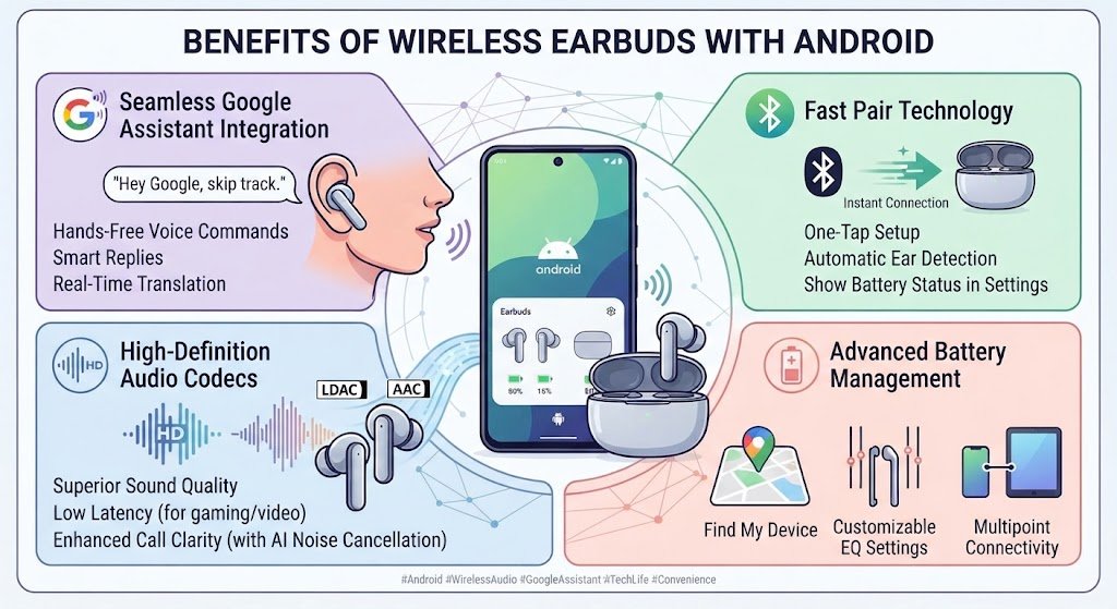 Best Wireless Earbuds for Android: Ultimate Guide to Features, Comfort & Buying Tips There are several reasons Android users choose wireless earbuds for everyday listening.