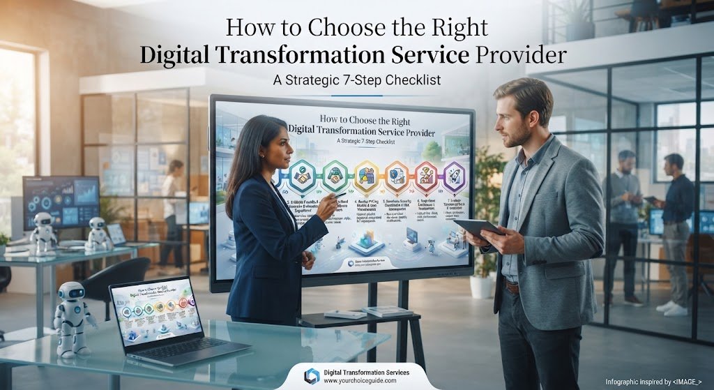 Choosing a digital transformation service should begin with the business problem rather than a specific technology.